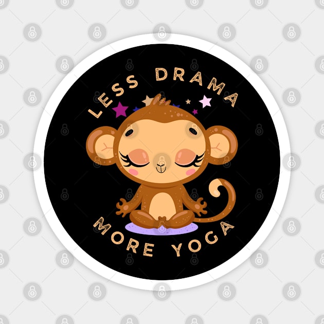 Keep calm and do some yoga Magnet by Texty Two